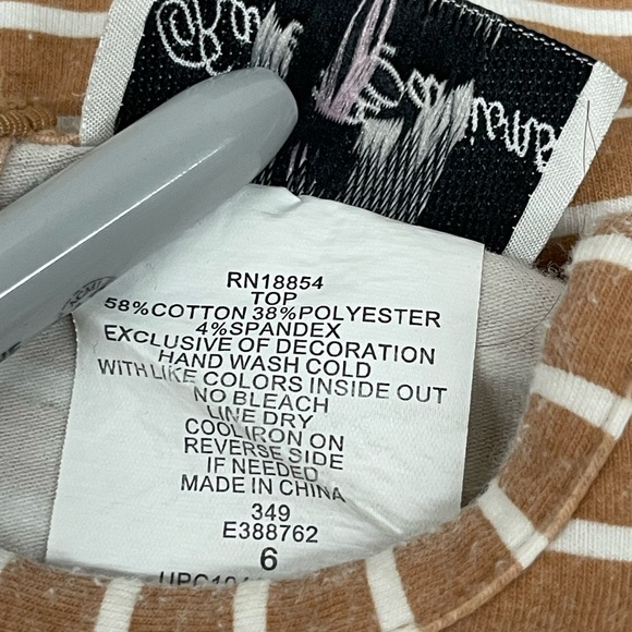 Lot of two Disney little mermaid and stripped flower summer dresses size 5T & 6 - Picture 10 of 12